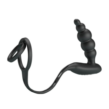 Black Silicone Penis Sleeve by Pretty Love