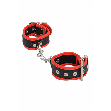 Soiemio Leatherlook Handcuffs - Red/Black