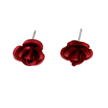 Red Rose Earrings - for a stunning floral touch.