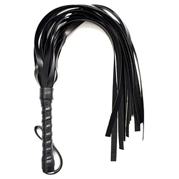 Toyz4lovers Black Vegan Leather Whip.