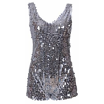 Sparkling Silver Sequins by Kinksters.