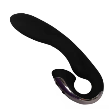 Silicone Rabbit Vibrator Rihanna with 12 Modes 20 cm - Black