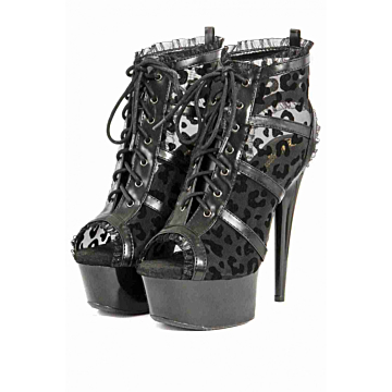 Plus Size Heel and front open with 7 lacing holes