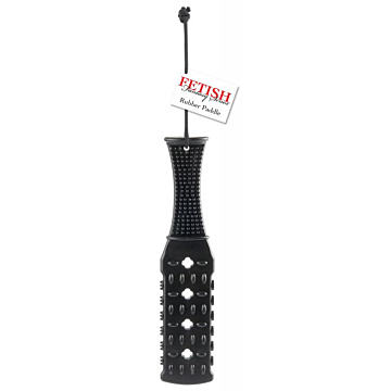 Fetish Fantasy Rubber Paddle Black 10.5in