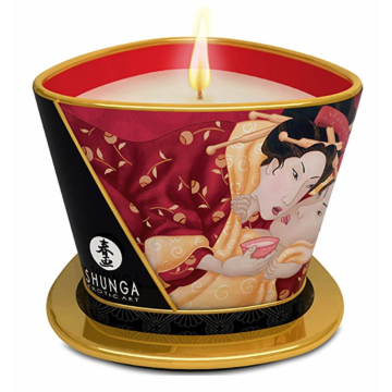 Shunga Strawberry Massage Candle.