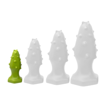 Silicone plug Monster Spike S - 8 x 3.5cm Green