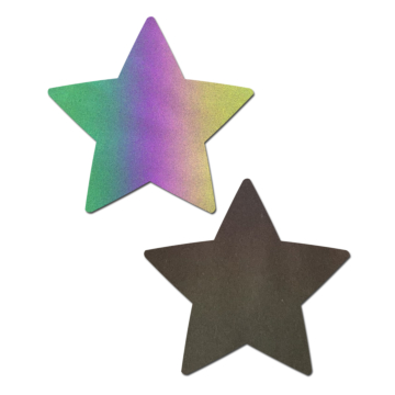 Star Reflective Rainbow Star Nipple Pasties