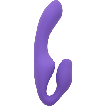 Women Strapless Strap On Kiki 10 Vibration Modes Silicon USB Purple