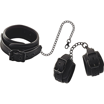 Fetish Submissive Set: Collar & Wrist Cuffs