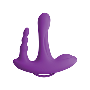 3SOME ROCK N’ RIDE SILICONE VIBRATOR PURPLE