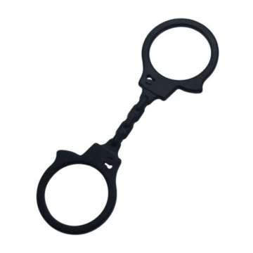 Timeless Silicone Handcuffs Black - Toyz4Lovers