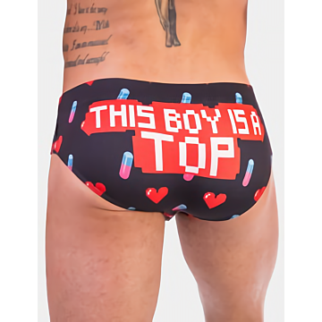 Top Boy Swim Brief - Barcode Berlin