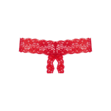 Underneath - Kyra Crotchless Thong Red