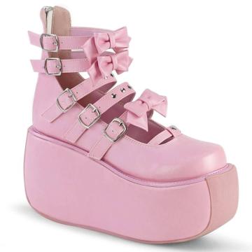 Pleaser's Pink Strappy Boots