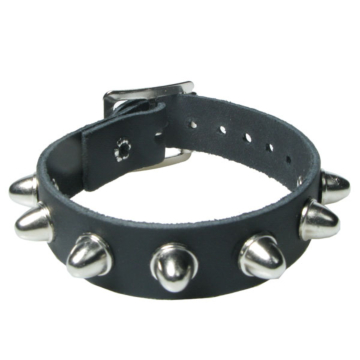 Bullet69 Black Leather Wristband.