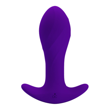 Rechargeable Anal Plug Massager with 12 Vibrating Functions (Purple) - Pretty Love - Silicone Butt Plug