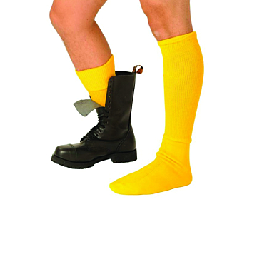 Yellow Fetish Socks for Boots