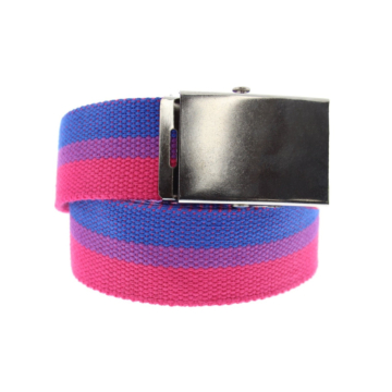 Multi Color Bisexual Canvas Belt