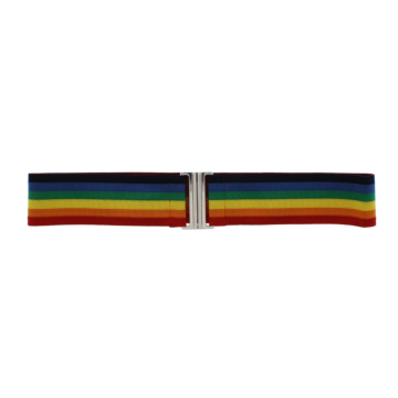 Rainbow Striped Belt: Bold & Bright.