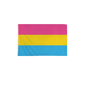 Pansexual Flag w/ Brass Eyelets