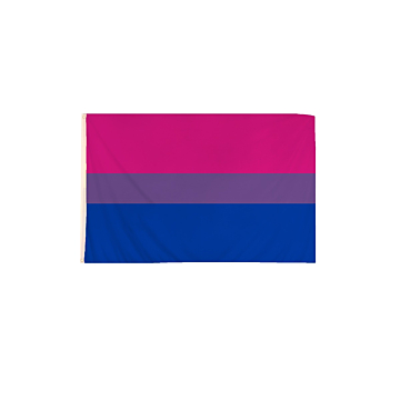 Bisexual Flag with Brass Eyelets.