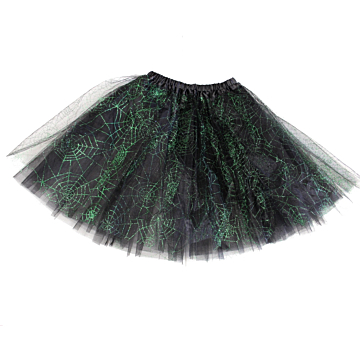 Emerald Cobweb Tutu Skirt - Green