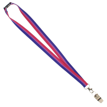 Bisexual Lanyard with Metal Whistle - Multicolor