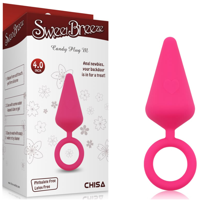 Sweet Breeze Candy Butt Plug L (Pink) - Chisa