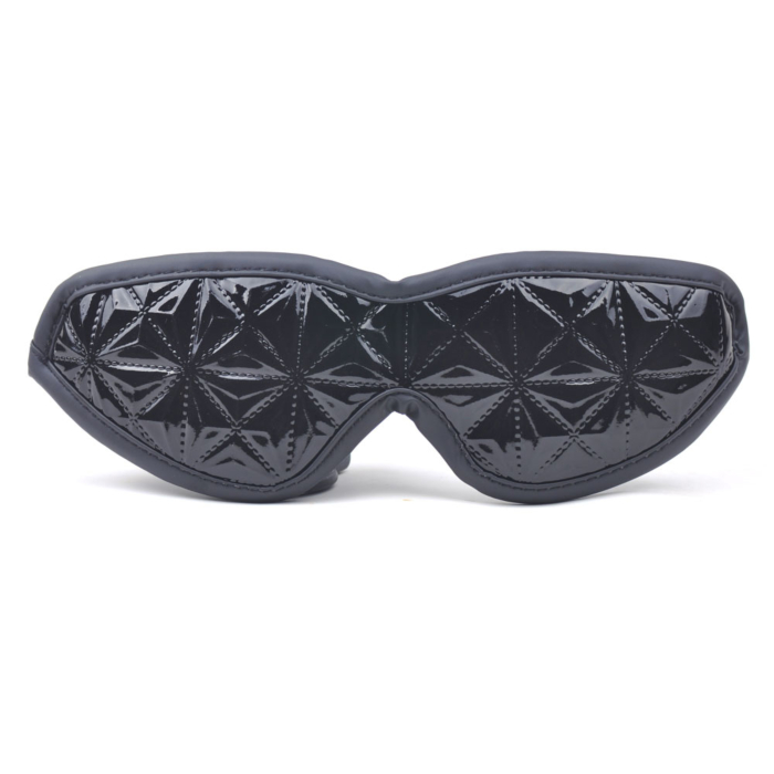 Fetish Embossed Eye Cover Mask Black - BDSM