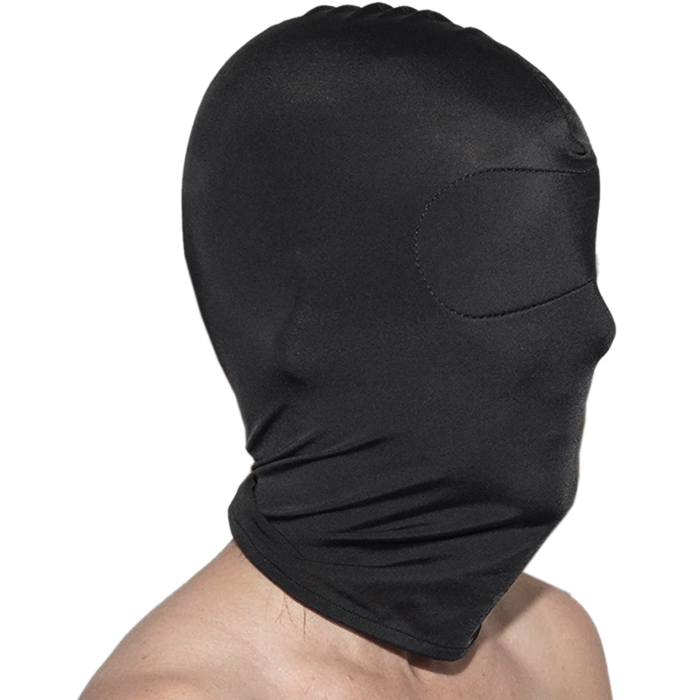 No Hole Fetish Hood - Black