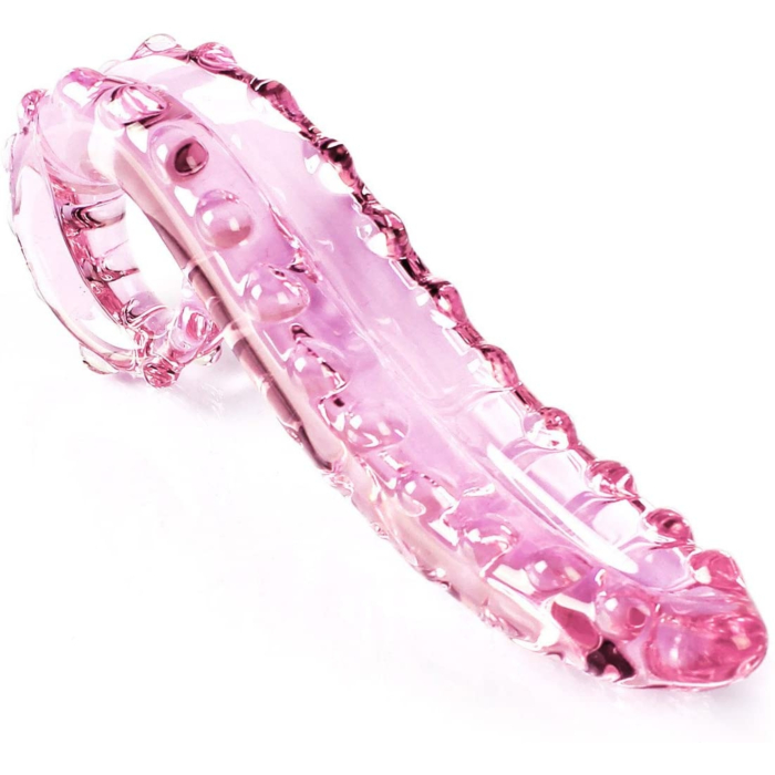 Tentacle Glass Penis 15.5 cm - Pink