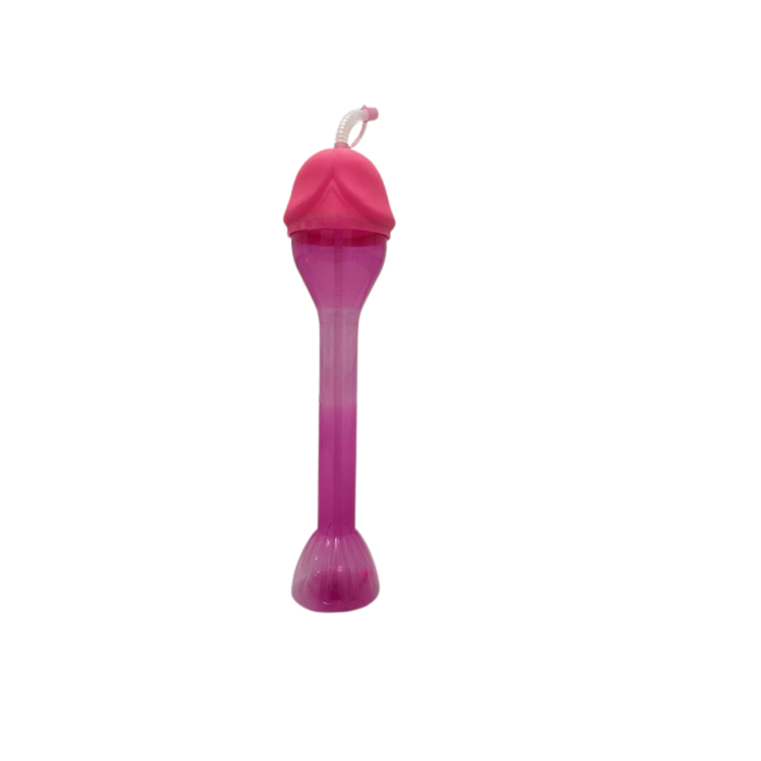 Bottle with Straw, Penis Cap, 500 ml