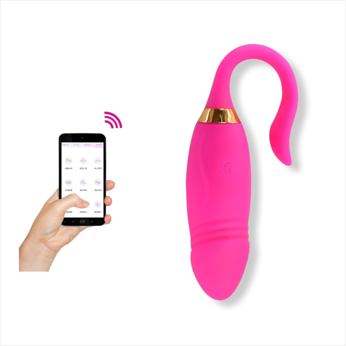 Silicone Vibrating Egg Cruz with Bluetooth Control & Free App - Pink