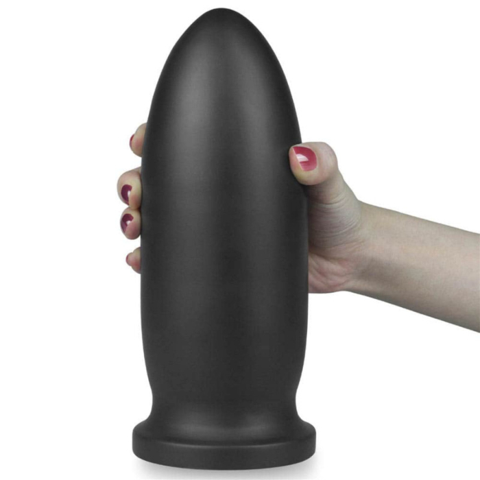 9" King Sized Anal Bomber Black
