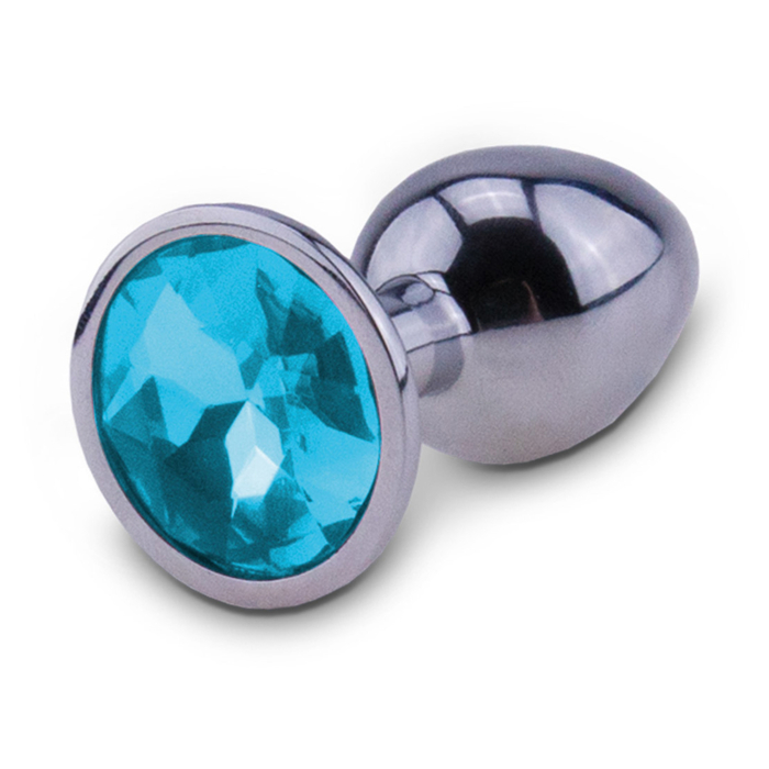 RelaXxxx Silver Starter Butt Plug Blue Medium