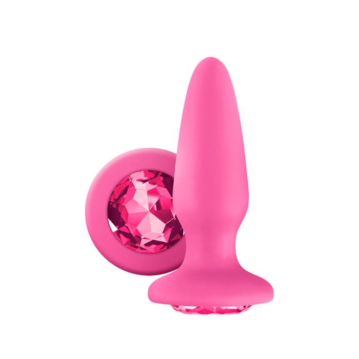 NS Novelties Glams Butt Plug - Pink - With Jewel 