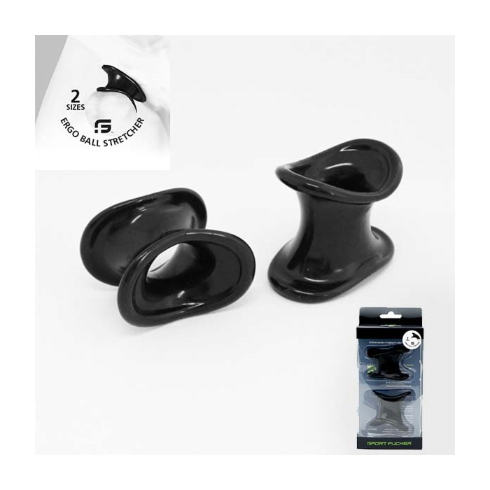 TPR Ergo Ball Stretcher (2x) Black