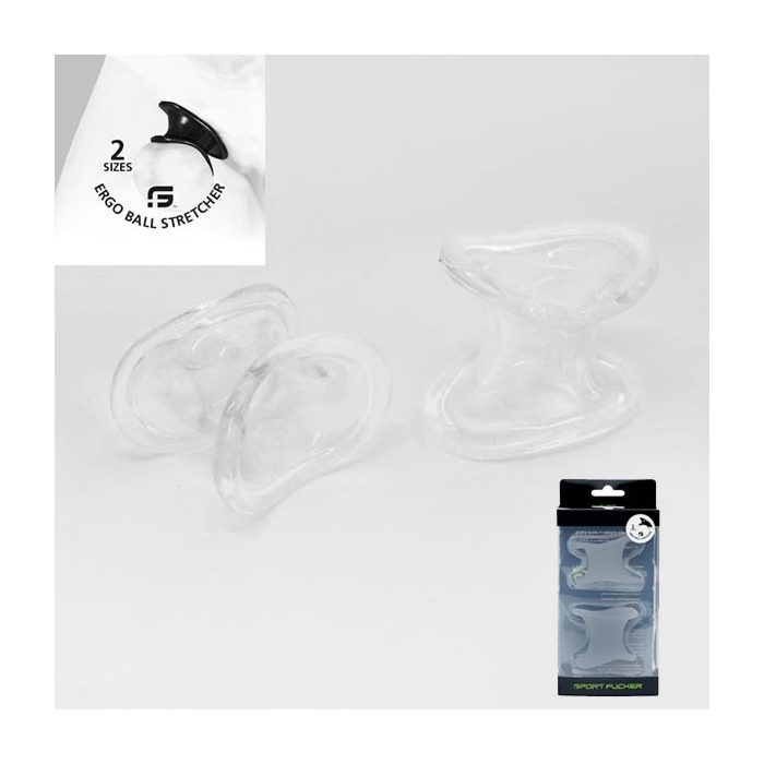 TPR Ergo Ball Stretcher (2x) Clear