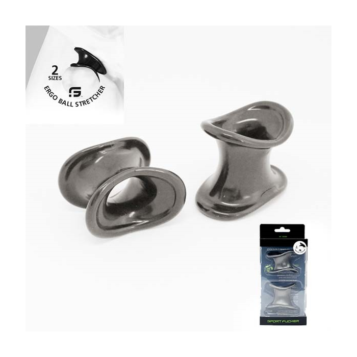 Ergo Ball Stretcher Cock Ring (2x) Metal Color - Sport Fucker - Testicles