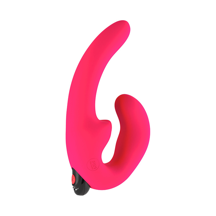 Strapless Strapon Fun Factory - Sharevibe Double Dildo with Vibration Pink