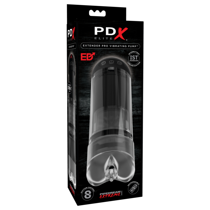 Extender Pro Rechargeable Vibrating Penis Pump - Pipedream PDX Elite