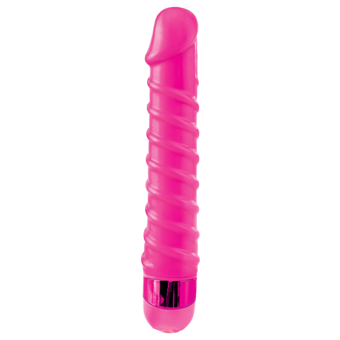 Classic Vibrator Candy Twirl Massager (Pink) - Pipedream Classix