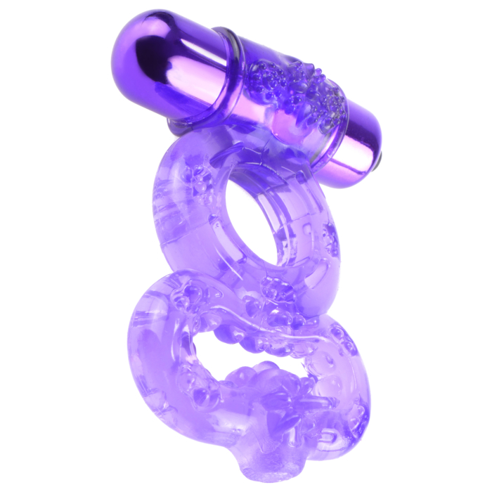 Pipedream Fantasy C-Ringz Infinity Vibrating Cock Ring - Purple