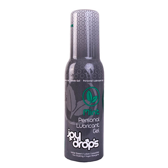 Mint Personal Water-Based Lubricant Gel (100ml) - Joydrops Latex Compatible