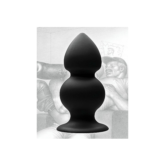 Weighted Silicone Anal Plug-Black