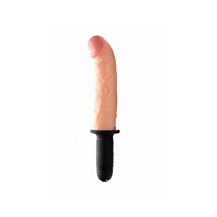 The Curved Dicktator 22cm - XR Brands Realistic Thruster with 13 Vibrating Modes  - Realistic Penis