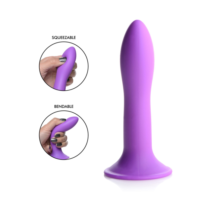 Squeezable Slender Penis (Purple) - XR Brands - Unrealistic Penis