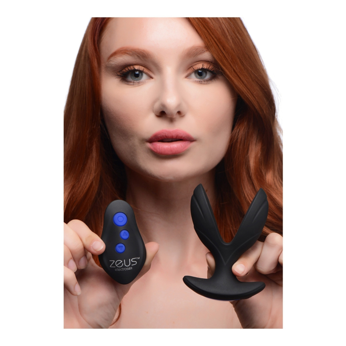 Electro-Spread 64X Vibrating & E-Stim Silicone Butt Plug
