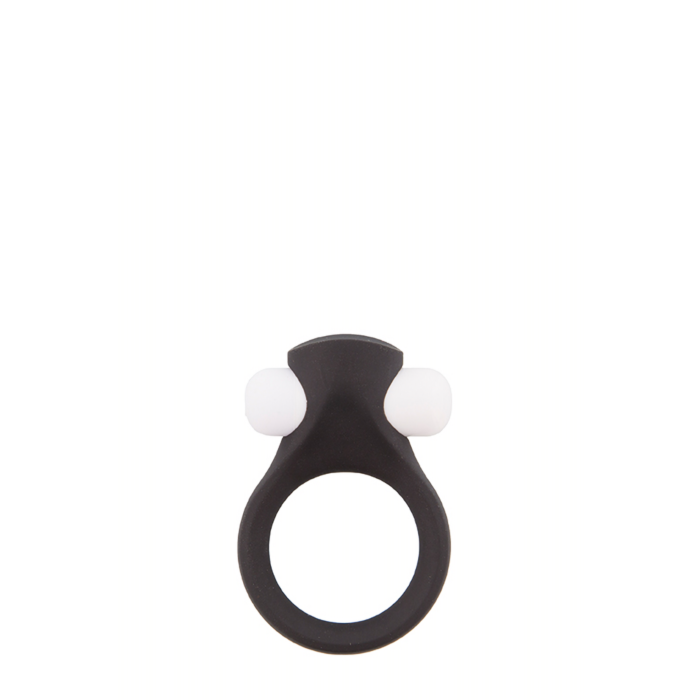 Dreamtoys Lit-Up Stimu - Silicone Vibrating Cock Ring Black - Penis Ring - Waterproof