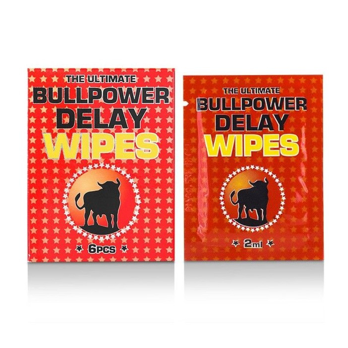 Cobeco Pharma The Ultimate Bull Power Delay Wipes 6 x 2 ml
